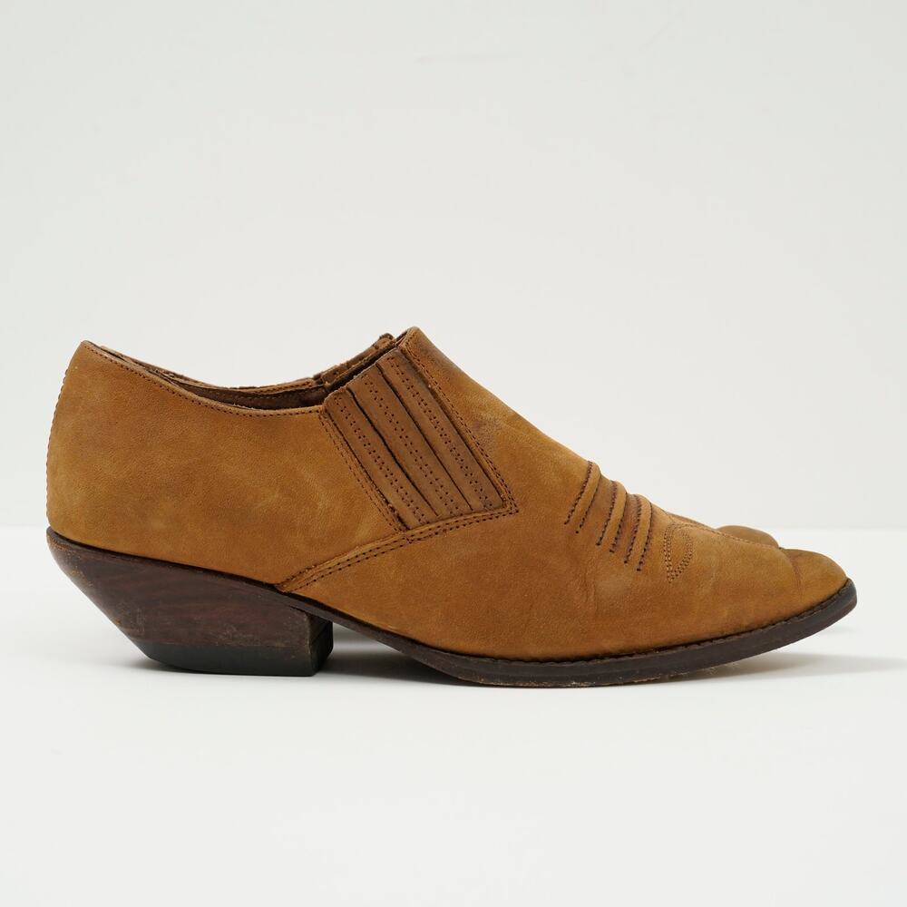 Guess by Georges Marciano Women’s Brown Western Leather Ankle Boots Size 6B
